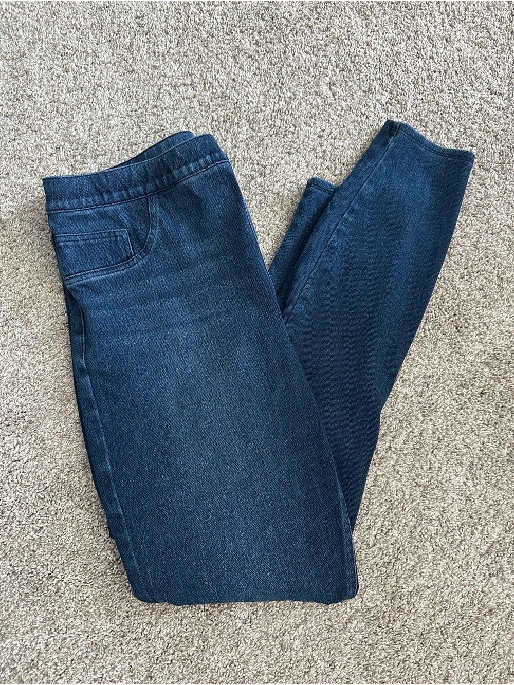 SPANX Dark Blue Pull-On Jeggings